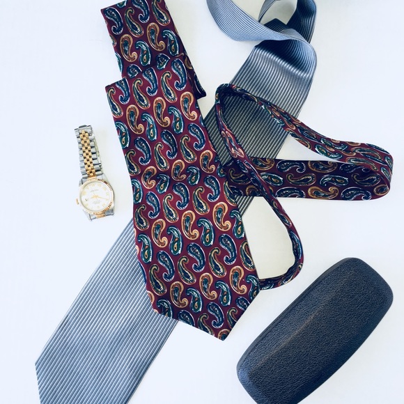 FREE SHIPPING BACI DESIGN ITALIAN MEN’S SILK TIE - Picture 7 of 8